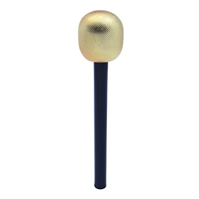 Afbeelding van Bristol Novelty BA206 Microfoon, speelgoed, goud, volwassenen, uniseks