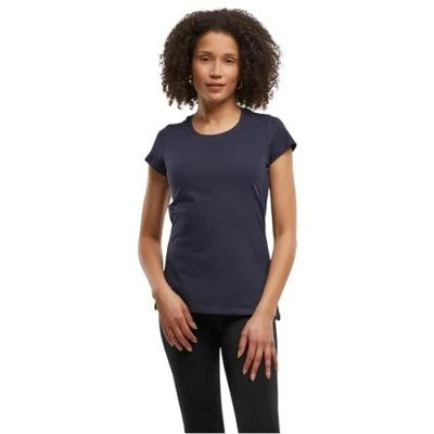Afbeelding van Damesshirt &#039;Basic Tee&#039; met ronde hals Navy 5XL