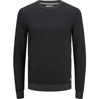 Afbeelding van Jack &amp; Jones Jjeatlas CREW NECK NOOS Trui, Heren, Maat: XL, Dark grey melange