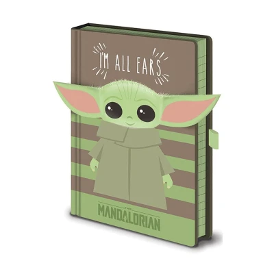 Afbeelding van Pyramid International Star Wars Notitieboek The Mandalorian Premium A5 I&#039;m All Ears Bruin/Groen