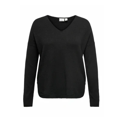 Afbeelding van ONLY Carmakoma Carmargareta LS Trui, Dames, Maat: XL 54, Black