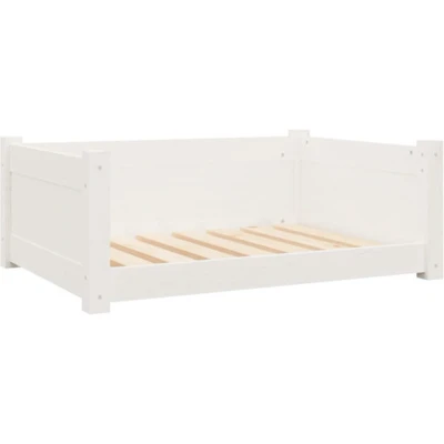 Afbeelding van Hondenmand 75,5X55,5X28 Cm Massief Grenenhout Wit