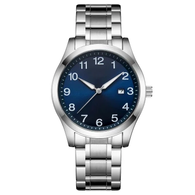 Afbeelding van Tyme Zurich Heren Horloge 40mm Blauw/Zilverkleurig Horloges voor Mannen Polshorloge met Cadeauverpakking