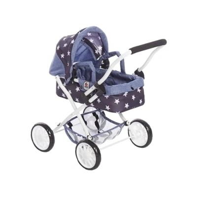 Afbeelding van Bayer Chic 2000 Kleine Poppenwagen Smarty Stars Navy