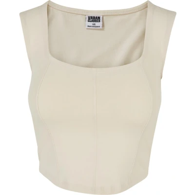 Afbeelding van Urban Classics Short Corsage Top, Dames, Maat: XXL, Whitesand