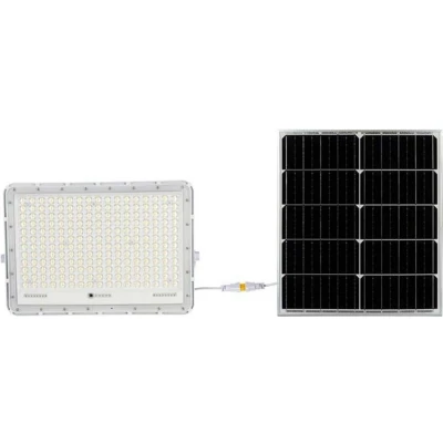 Afbeelding van V TAC VT 240W W Witte Schijnwerper op zonne energie 30W IP65 2600 Lumen 4000K