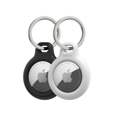 Image de Belkin Secure Holder Étui pour AirTag noir, blanc (pack de 2) Apple