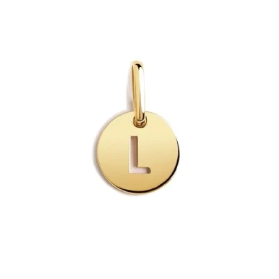 Afbeelding van Singularu MINI Medallion Letter Hanger, Dames, Maat: One Size, Letra l oro