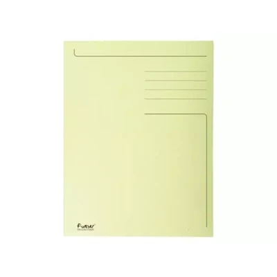 Afbeelding van Exacompta Dossiermap Foldyne Ft 24 X 35 Cm (voor Folio), Geel, Pak Van 50 Stuks