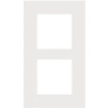 Afbeelding van Niko Tweevoudige verticale afdekplaat, kleur Pure white steel
