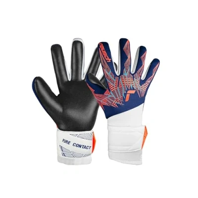 Afbeelding van REUSCH Pure Contact Silver Junior keepershandschoenen voor jongeren, uniseks, 4848 Premi Blu/Electr Oran/BLC, 6,5