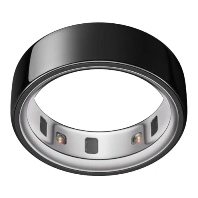 Image de Oura Ring 4 Black taille 12 Anneau connecté Trouvez votre avec le baguier Suivi du sommeil Fréquence cardiaque Activité Max. 8 jours d&#039;autonomie
