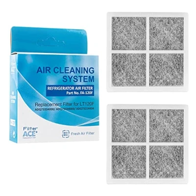 Afbeelding van ACE+ FA 120F Koelkastluchtfilter compatibel met LG Pure N Fresh ADQ73214405 ADQ73214404 ADQ73214408 Pur Air Antibacterieel Filter (2 stuks)