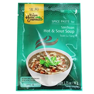 Afbeelding van 6 x 50 g AHG kruidenpasta voor scechuan hete zure soep, pekingsoep