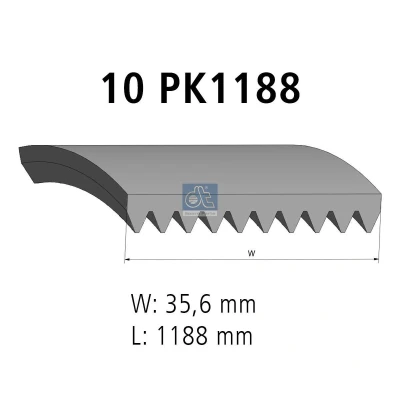Afbeelding van DT Spare Parts 2.15426 Multiriem 1188 10