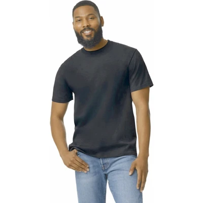 Afbeelding van Gildan Heren T shirt Softstyle Midweight GI65000 Pitch Black