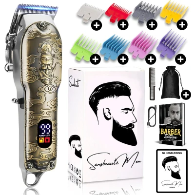 Afbeelding van Professionele Draadloze Tondeuse Mannen Hoofdhaar Cheveux haar Haartrimmer Kapper Machine Haartondeuse Baard en Trimmer Barber Hair Clipper Kappersset