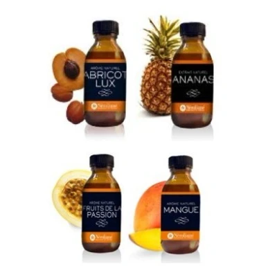 Afbeelding van 4 x 50 ml: abrikoos, ananas, mango, passie
