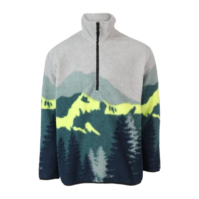 Afbeelding van Brunotti Rodrigo Mountain Heren Fleece Panel Fuel Green Maat M