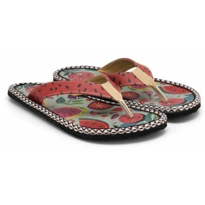 Afbeelding van Goby Fruity Fun Dames Slippers Vegan Handmade Maat 42