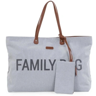 Afbeelding van Childhome Family Bag Luiertas Canvas Grijs