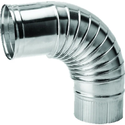 Afbeelding van Burgerhout aluminium bocht 90 graden 130 mm
