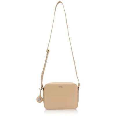 Afbeelding van BOSS Liriel Crossbody Schoudertas, Dames, Maat: One Size, Light beige