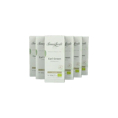 Afbeelding van Simon Lévelt Earl Green 6 doosjes x 20 builen Groene thee