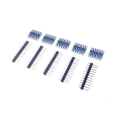 Image de ANGEEK Lot de 5 convertisseurs à 4 canaux Iic I2C Logic Level Module bi directionnel V vers 3,3 pour Arduino