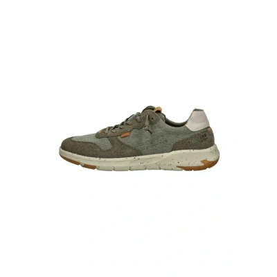 Afbeelding van Dockers by Gerli Canvas Split Sneaker Khaki Sneakers groen grijs EU46 Heren
