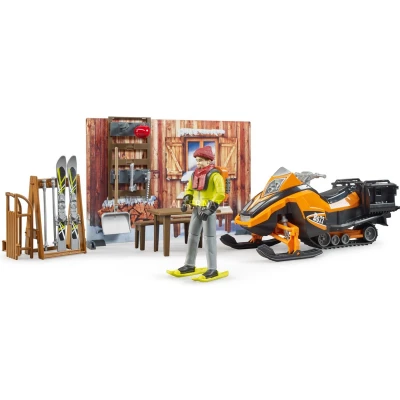 Afbeelding van Bruder 631024 Berghut Met Sneeuwscooter