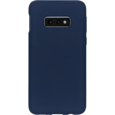 Afbeelding van Accezz Hoesje Geschikt voor Samsung Galaxy S10e Siliconen Liquid Silicone Backcover Donkerblauw