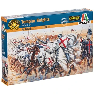 Afbeelding van 1:72 Italeri 6125 Templar Knights Medieval Era Plastic Modelbouwpakket