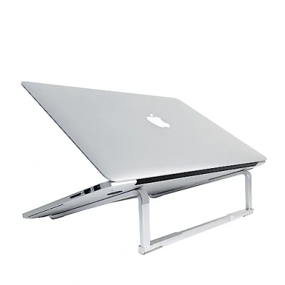 Afbeelding van MMOBIEL Laptop Standaard Opvouwbaar Stand 10 tot 18 inch Geventileerde Houder Universeel Verhoger Geschikt voor MacBook, Notebook, ASUS, Acer en meer Aluminium