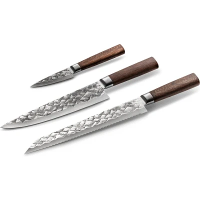 Afbeelding van BARE Cookware Messenset, 3 delig, Duits staal en Levenslange Garantie