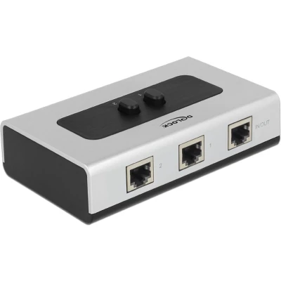 Afbeelding van DeLOCK Switch RJ45 10/100/1000 Mbps 2 port