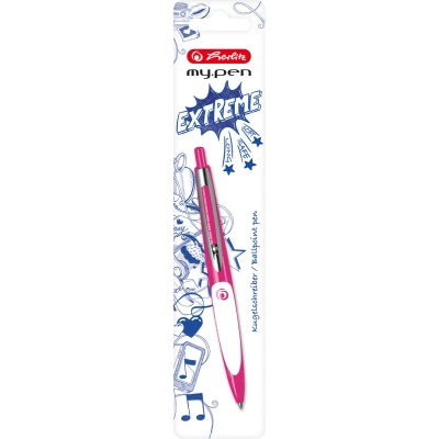 Afbeelding van Herlitz my.pen, Clip, Intrekbare balpen met klembevestiging, Navulbaar, Blauw, 1 stuk(s)