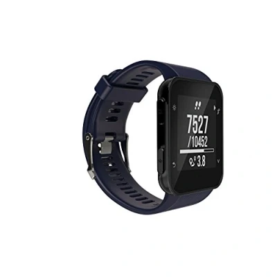 Afbeelding van INF Armband compatibel met Garmin Forerunner35/Forerunner 30 in marineblauw siliconen