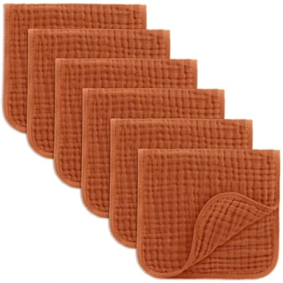 Image de Comfy Cubs Lot de 6 bavoirs en mousseline 50 x 25 cm Grande taille à couches ultra absorbantes 100% coton pour bébés bave et saletés Ensemble sûrs doux garçons filles