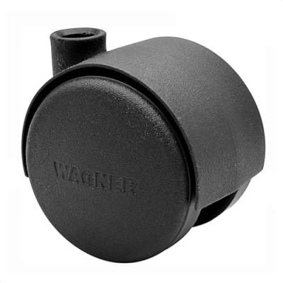 Afbeelding van Wagner System, Meubelwielen, Dubbel wiel 40mm 35kg zwart