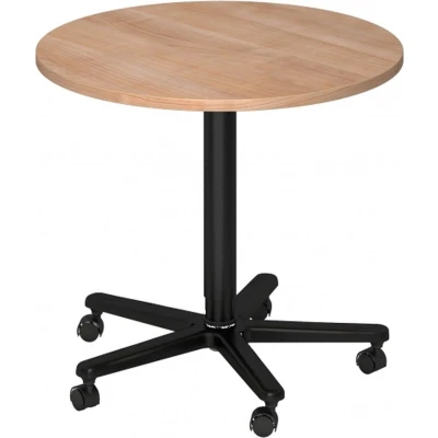 Afbeelding van Bistro 80R D Systeem conferentietafel Wit / Zwart