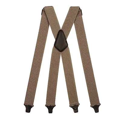 Afbeelding van Olata Heavy Duty X Vorm Bretels met Kunststof Clips 4 cm, Grijs, one size