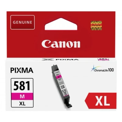 Afbeelding van Canon inktcartridge CLI 581M XL, 466 pagina&#039;s, OEM 2050C001, magenta