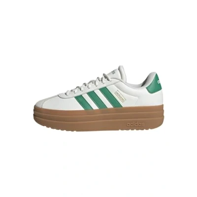 Afbeelding van adidas Vl Court Bold Shoes damesschoenen, Core White Green Gold Met