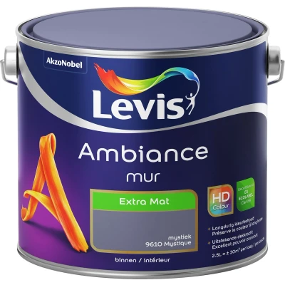 Afbeelding van Levis muurverf Ambiance mur extra mat 2.5l mystiek