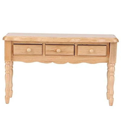 Afbeelding van 1:12 model bureau, poppenhuis, tafel, slaapkamer, decoratie, miniatuur, verzameling, speelgoed, simulatie, rekwisieten, fotografie, decoratie