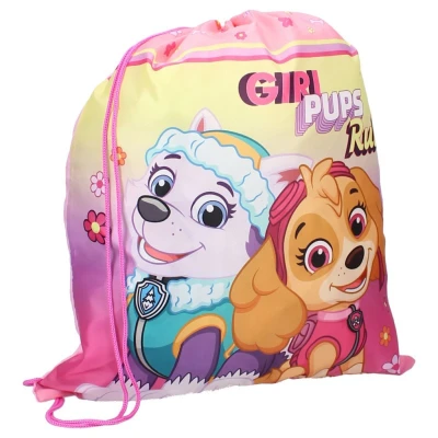 Afbeelding van Kidzroom GYM BAG PAW Patrol GIRL PUPS RULE Unisex Sporttas voor kinderen, Maat: One Size, Pink