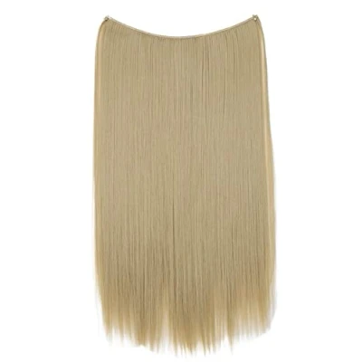Afbeelding van Prettyshop Haarextensions, 50 cm, 1 vlecht, met elastische band, glad, hittebestendig, blond E113