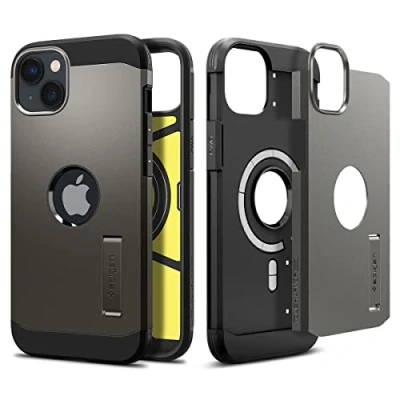Afbeelding van Spigen Tough Armor Mag hoesje voor iPhone 14 Grijs
