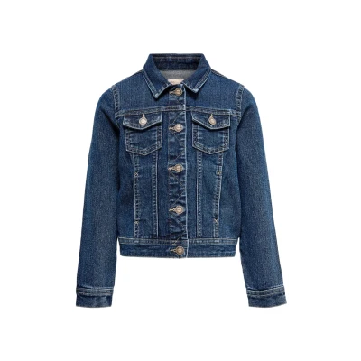 Afbeelding van Kids ONLY Spijkerjas voor kinderen, Maat: 116, Medium blue denim